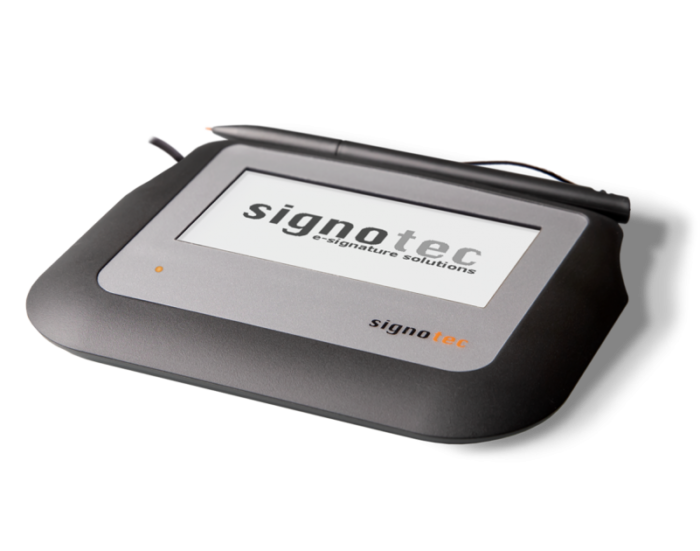 Sigma- a Cost-effective signature pad with monochrome LCD display
